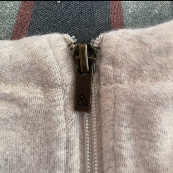 Ampersand Avenue Womens XXL Pullover Hoodie Plaid Accents Zipper Thumb Holes - Picture 5 of 11